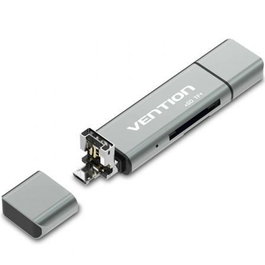 Vention Lector de tarjetas externo USB 2.0 CCJH0 Gris